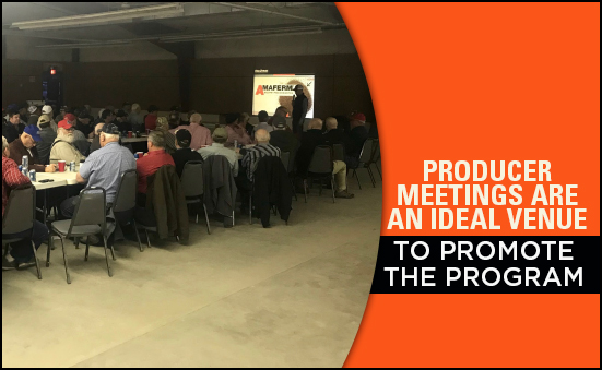 Producer Meetings are an Ideal Venue to Promote the Program