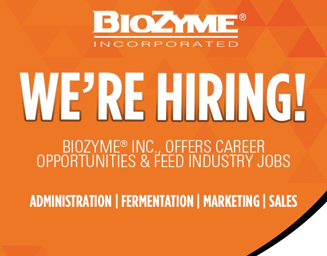 BioZyme® Inc., Offers a Variety of Career Opportunities & Feed Industry Jobs