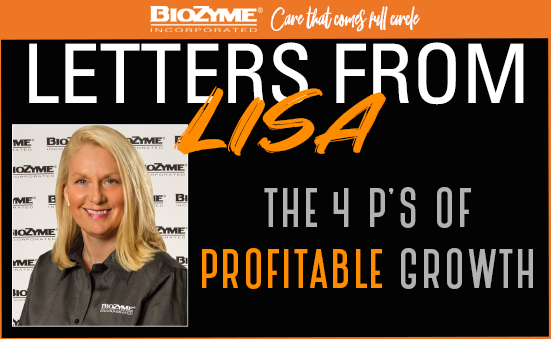 Letters from Lisa – The 4 P’s of profitable growth