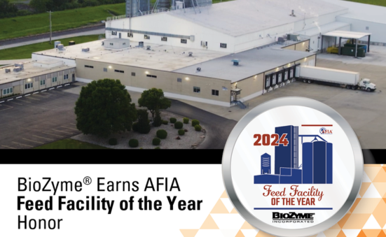BIOZYME® EARNS AFIA FEED FACILITY OF THE YEAR HONOR