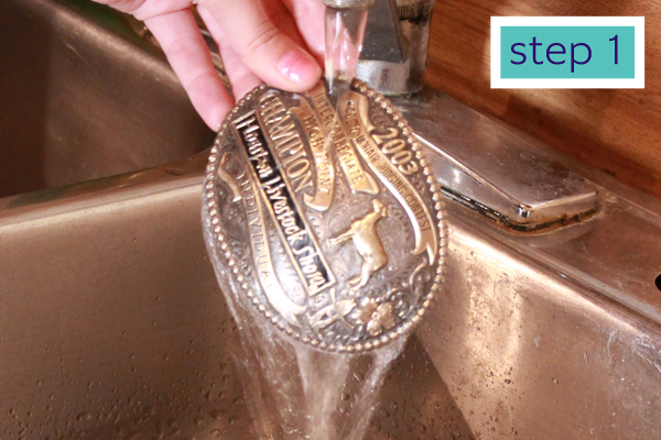 Shine up your belt buckle Make it look like new with metal polish how to  