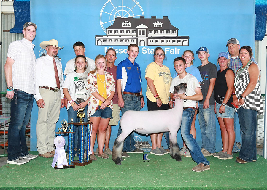 18 Missouri State Fair, Reserve Grand Champion Market Lamb, Shown by Payton Dahmer