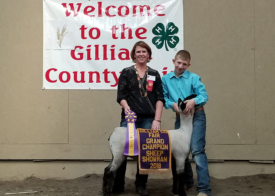 18 Gilliam County Fair, Reserve Grand Champion Market Lamb, Shown by Wyatt Wilson Champ