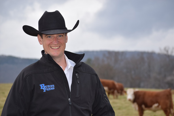 David Burns, Burns Farms Herefords